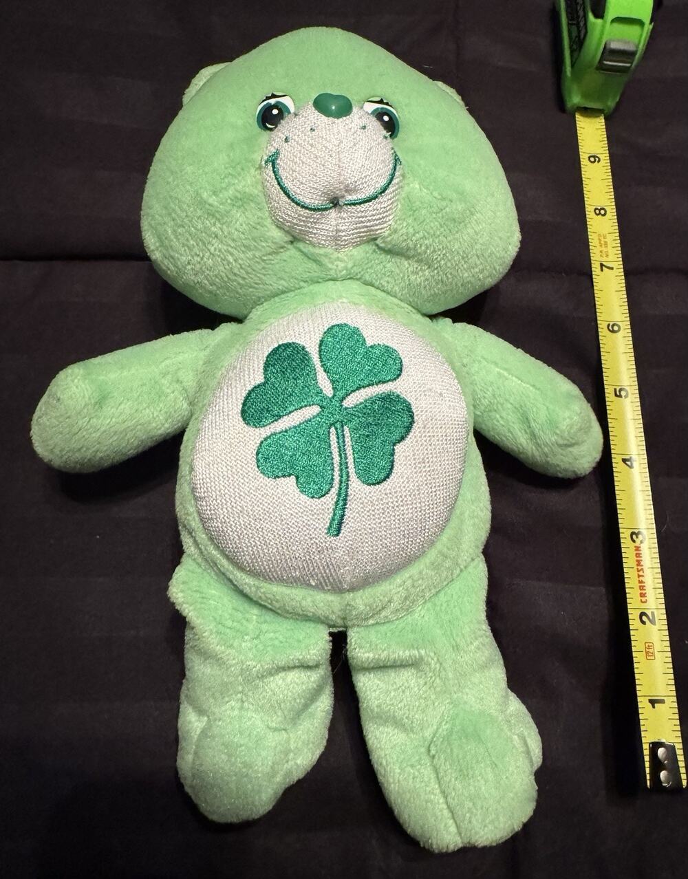 Lucky Clover Shamrock 9” CARE BEAR Good Luck Bear